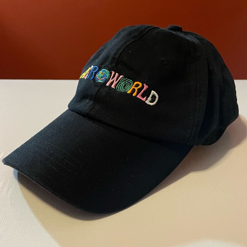 Travis Scott Men’s Astroworld Tour Black Adjustable Hat‎ Cap